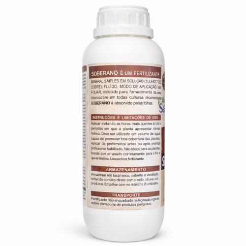 Fertilizante Foliar Soberano – Zinco, Manganês e Nitrogênio com Adjuvante Embutido 2 Fertilizante Foliar Soberano – Zinco, Manganês e Nitrogênio com Adjuvante Embutido - Imagem 2