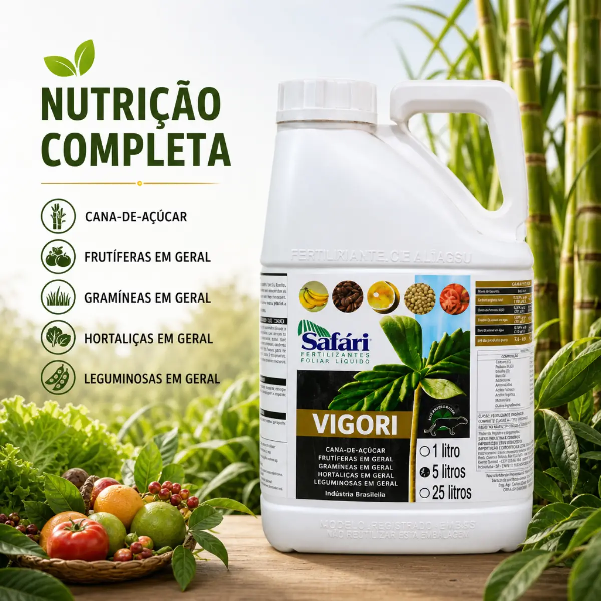 Fertilizante Foliar Vigori – Mix Completo de Micronutrientes - 5 Litros 5 Fertilizante Foliar Vigori – Mix Completo de Micronutrientes - 5 Litros - Imagem 5
