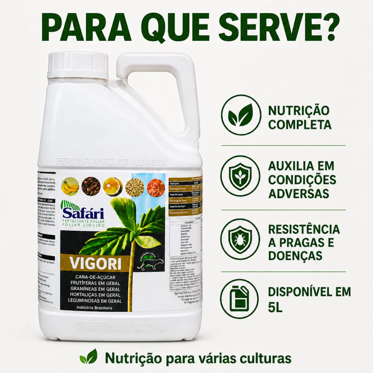 Fertilizante Foliar Vigori – Mix Completo de Micronutrientes - 5 Litros 11 Fertilizante Foliar Vigori – Mix Completo de Micronutrientes - 5 Litros - Imagem 11