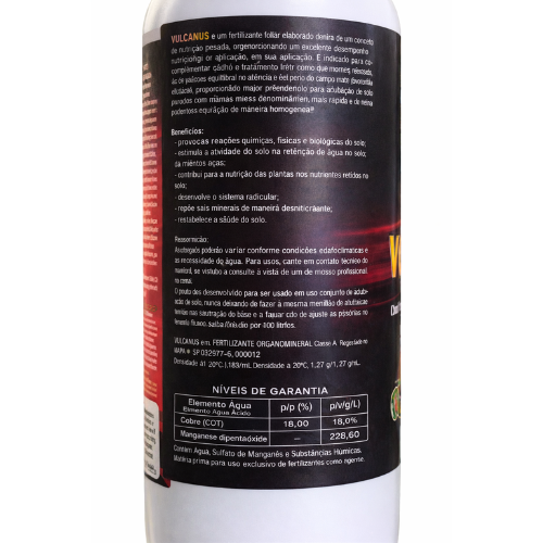 Fertilizante Organomineral Vulcanus – Ácidos Húmicos e Fúlvicos para Vigor e Produtividade 2 Fertilizante Organomineral Vulcanus – Ácidos Húmicos e Fúlvicos para Vigor e Produtividade - Imagem 2