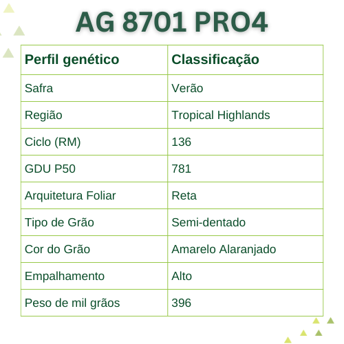 Milho Híbrido Agroceres 8701 VT PRO4 – Sanidade e Qualidade de Grão 4 Milho Híbrido Agroceres 8701 VT PRO4 – Sanidade e Qualidade de Grão - Imagem 4