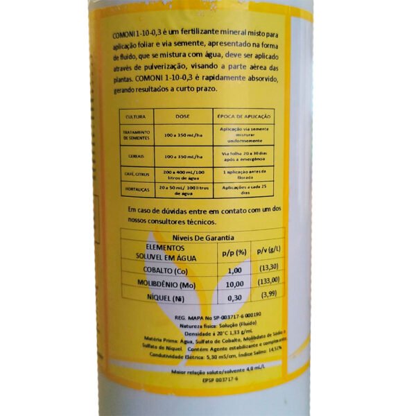 Produtos Comoni 1 Litro Especificações