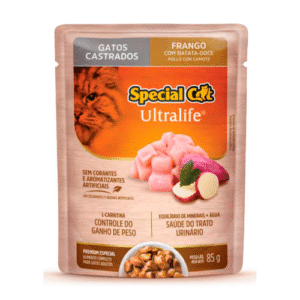 Sachê Special Cat Ultralife Castrados de frango.