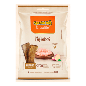 Petisco SD Ultralife Bifinhos de frango.