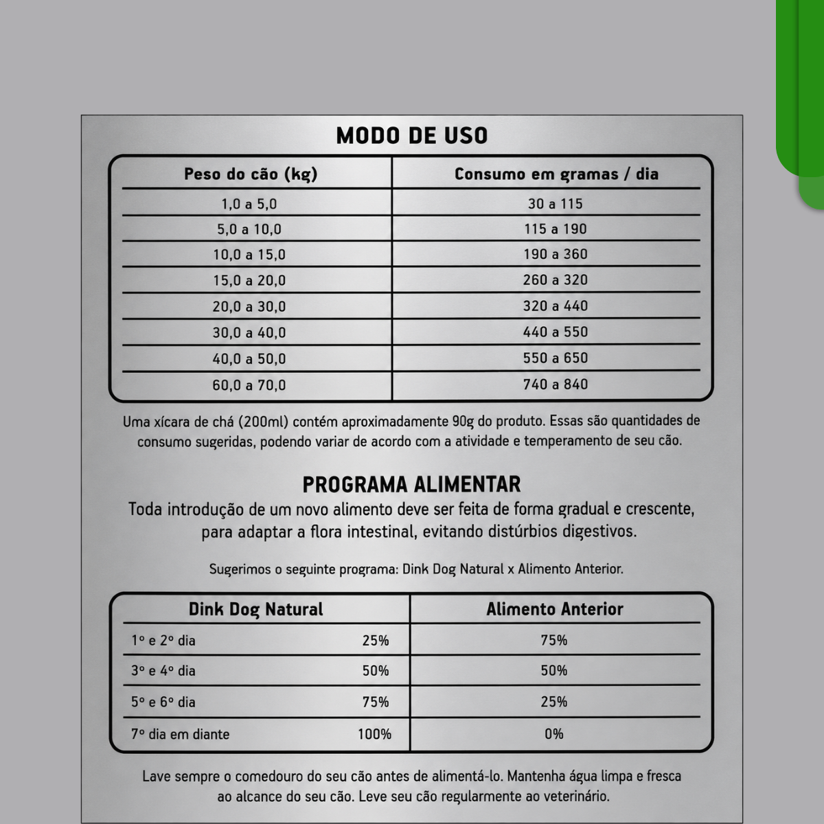 Ração Dink Dog Premium Natural para Cães Adultos Sabor Carne 5 Ração Dink Dog Premium Natural para Cães Adultos Sabor Carne - Imagem 5