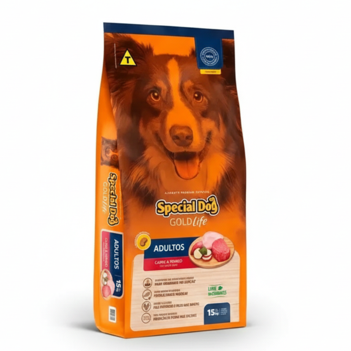 Ração Special Dog Gold Life para Cães Adultos Sabor Carne e Frango 1 Ração Special Dog Gold Life para Cães Adultos Sabor Carne e Frango