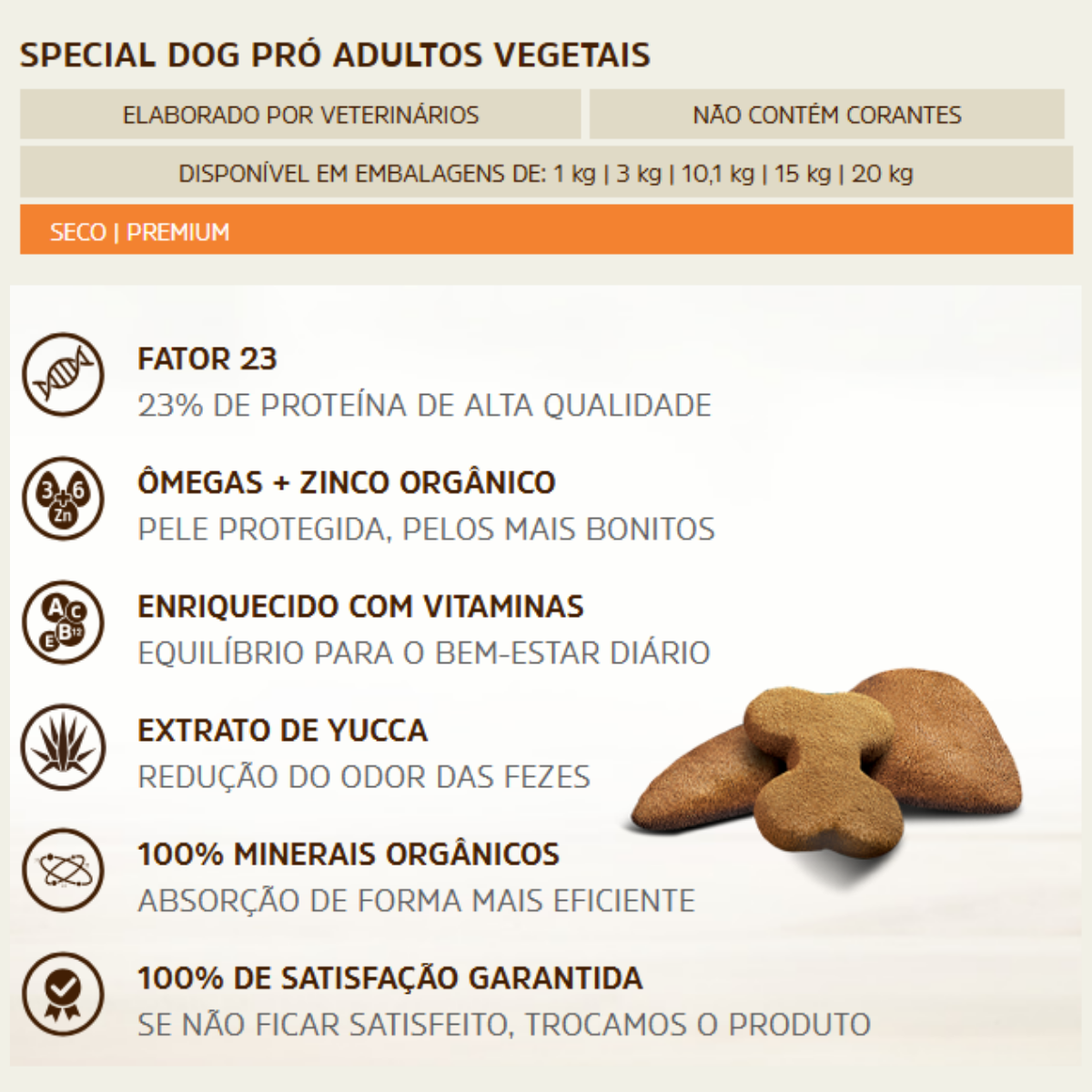 Ração Special Dog Premium Pro para Cães Adultos Sabor Vegetais 7 Ração Special Dog Premium Pro para Cães Adultos Sabor Vegetais - Imagem 7