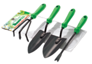 FJ-1201 CONJUNTO DE FERRAMENTAS PARA CULTIVO 4 PECAS UNITARIA