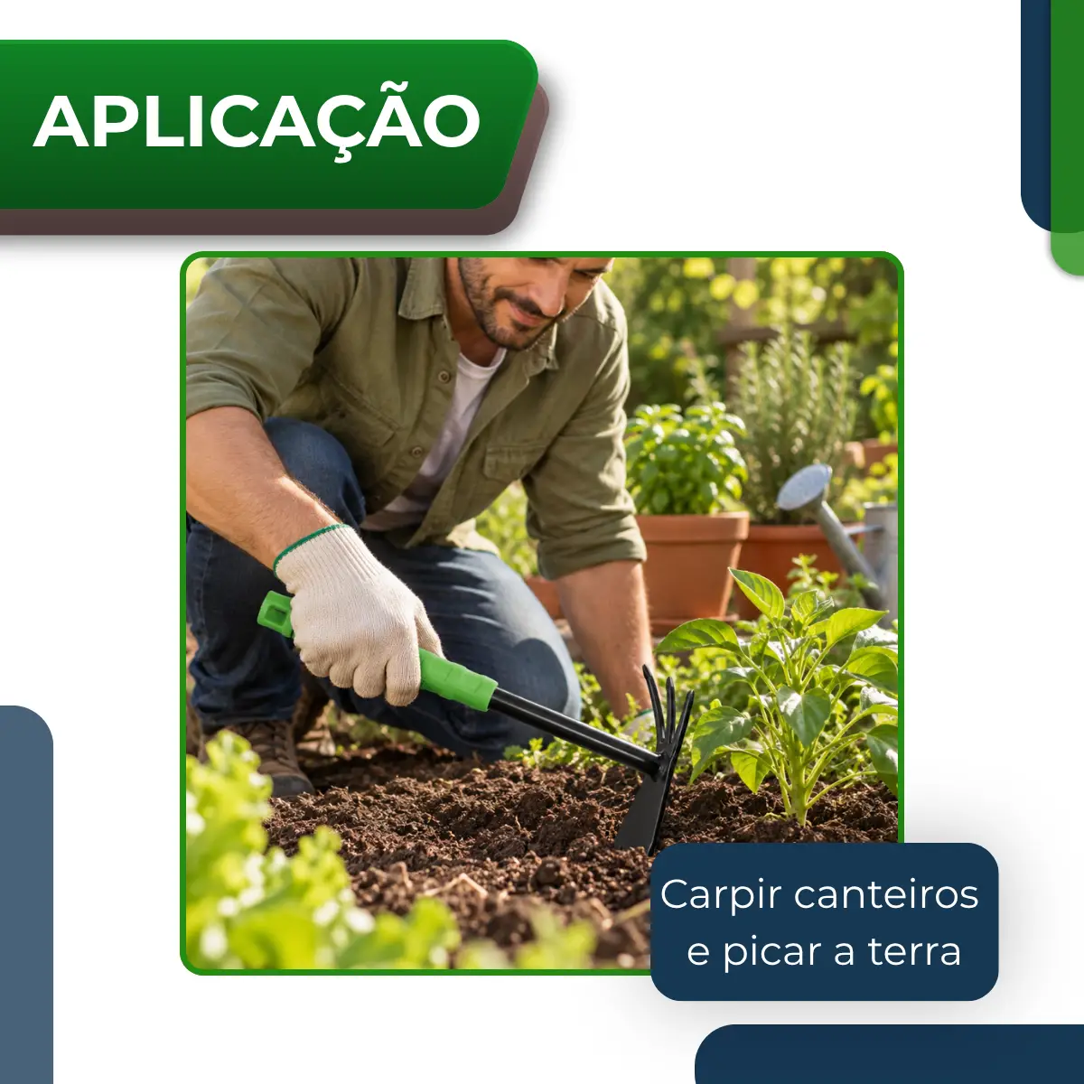 Cultivador Duplo para Jardim 4 Cultivador Duplo para Jardim - Imagem 4