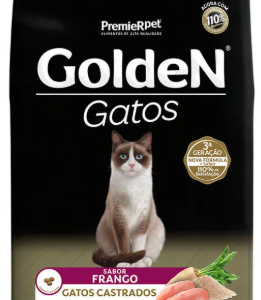 Ração Golden Gatos Castrados Sabor - Frango Peso 10,1kg
