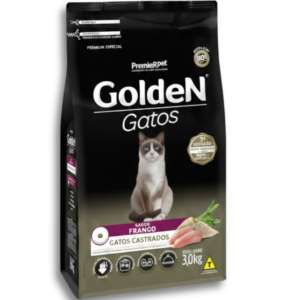 Ração Golden para Gatos Castrados Sabor Frango – 10,1 kg – Ração para Gatos | Barracão do Adubo