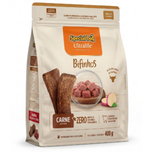 Petisco Special Dog Ultralife Bifinhos Sabor Carne – 40 g – Petiscos e Snacks | Barracão do Adubo