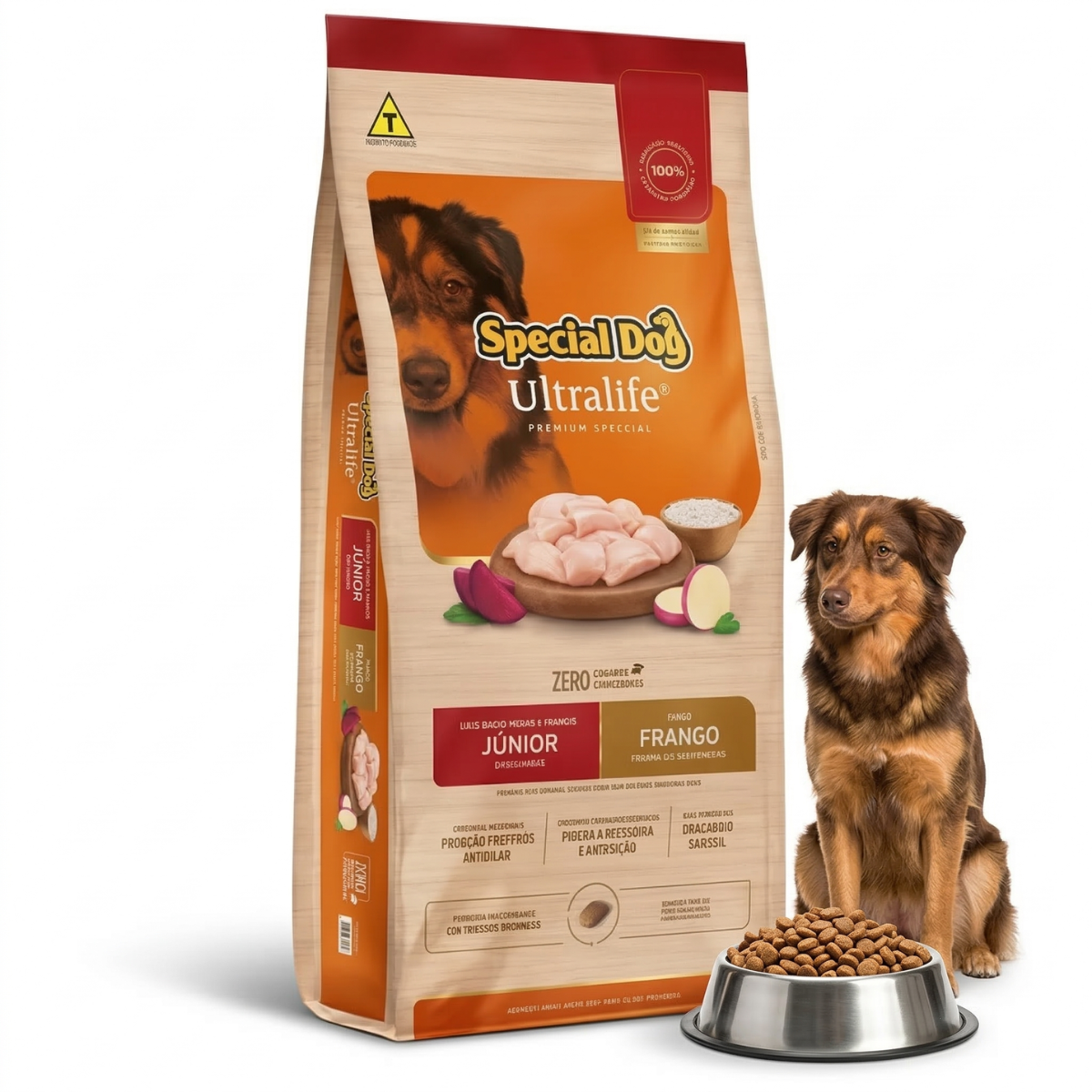 Ração Special Dog Ultralife Junior para Cães Filhotes Raças Médias e Grandes Sabor Frango 2 Ração Special Dog Ultralife Junior para Cães Filhotes Raças Médias e Grandes Sabor Frango - Imagem 2