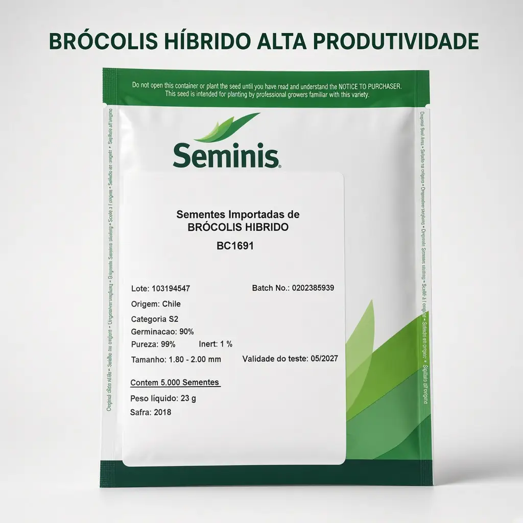 Sementes Importadas de Brócolis Hibrido BC 1691 7 Sementes Importadas de Brócolis Hibrido BC 1691 - Imagem 7